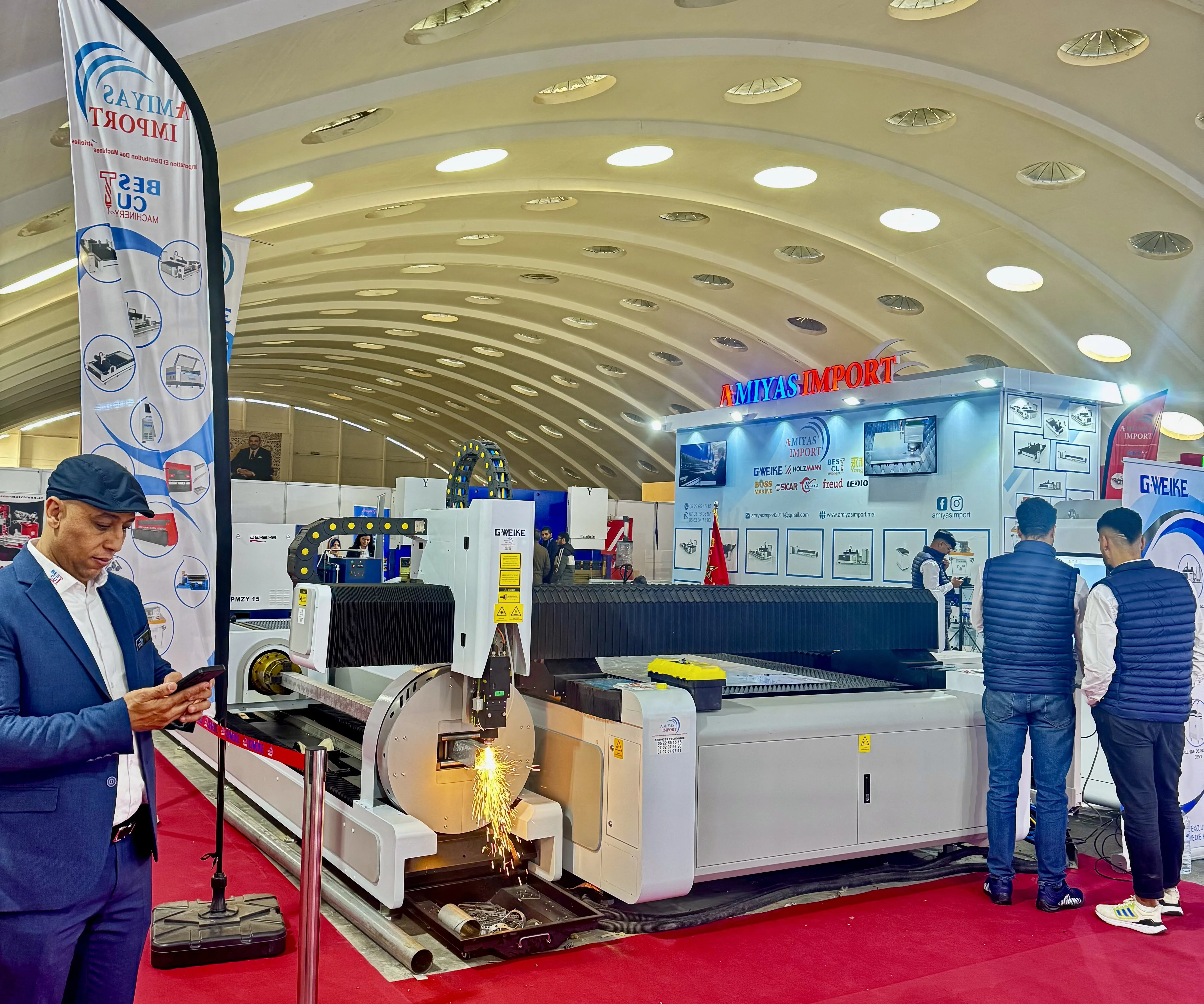 Participation Amiyas Import à un salon industriel au Maroc